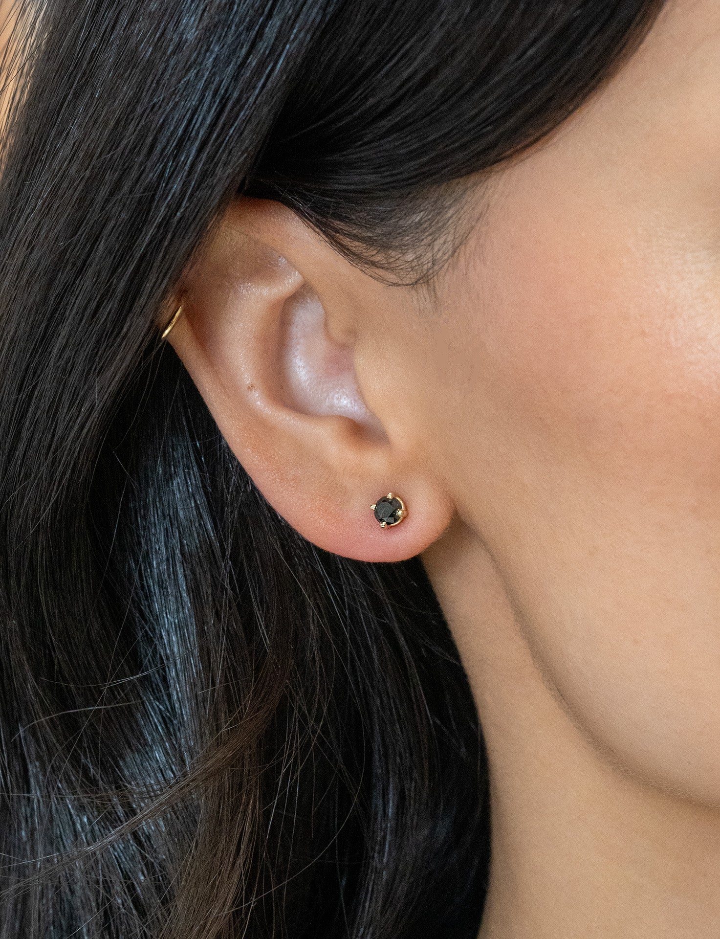 Black Diamond Studs - Skeie's Jewelers