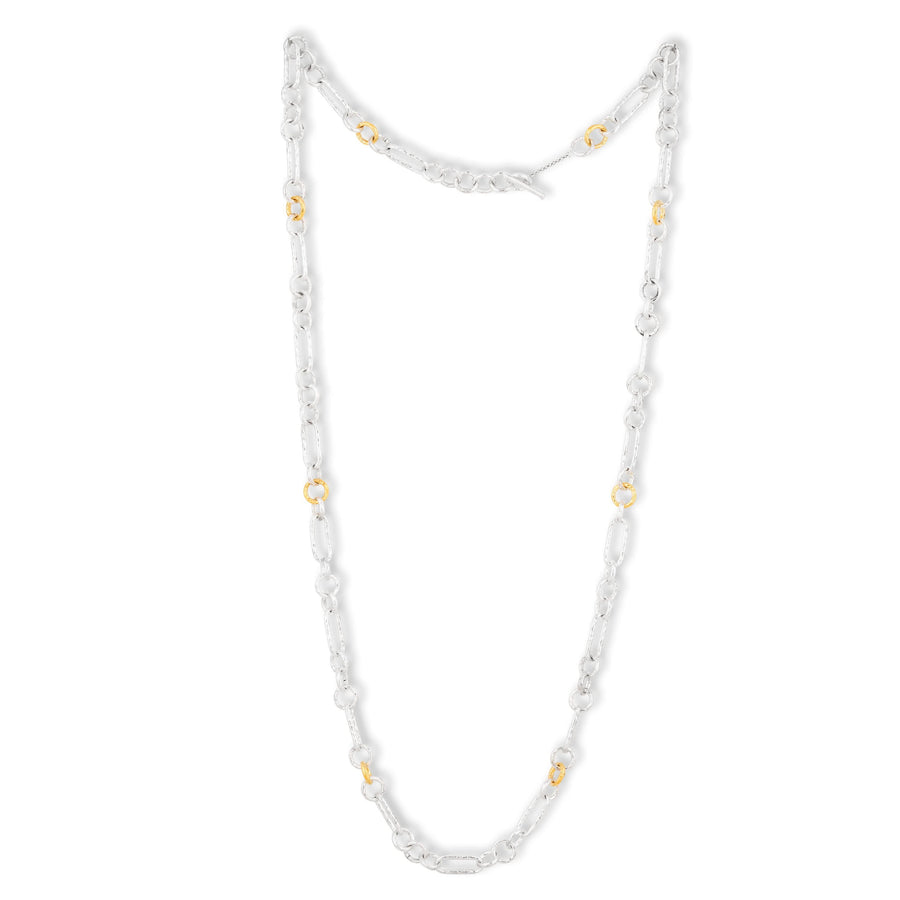 Lika Behar 'Casey' Silver and Gold Link Chain