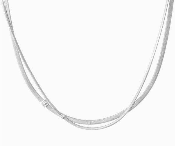 Marco Bicego® Masai 2-Strand Diamond Necklace - Skeie's Jewelers