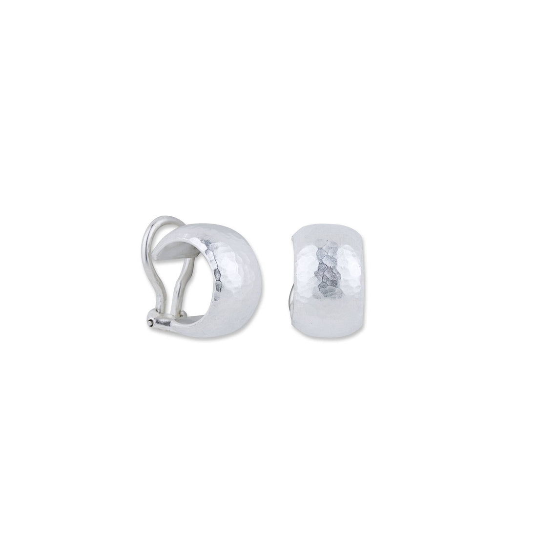 Lika Behar Chunky  Sterling Silver Hoop Clip-On Earrings - Skeie's Jewelers