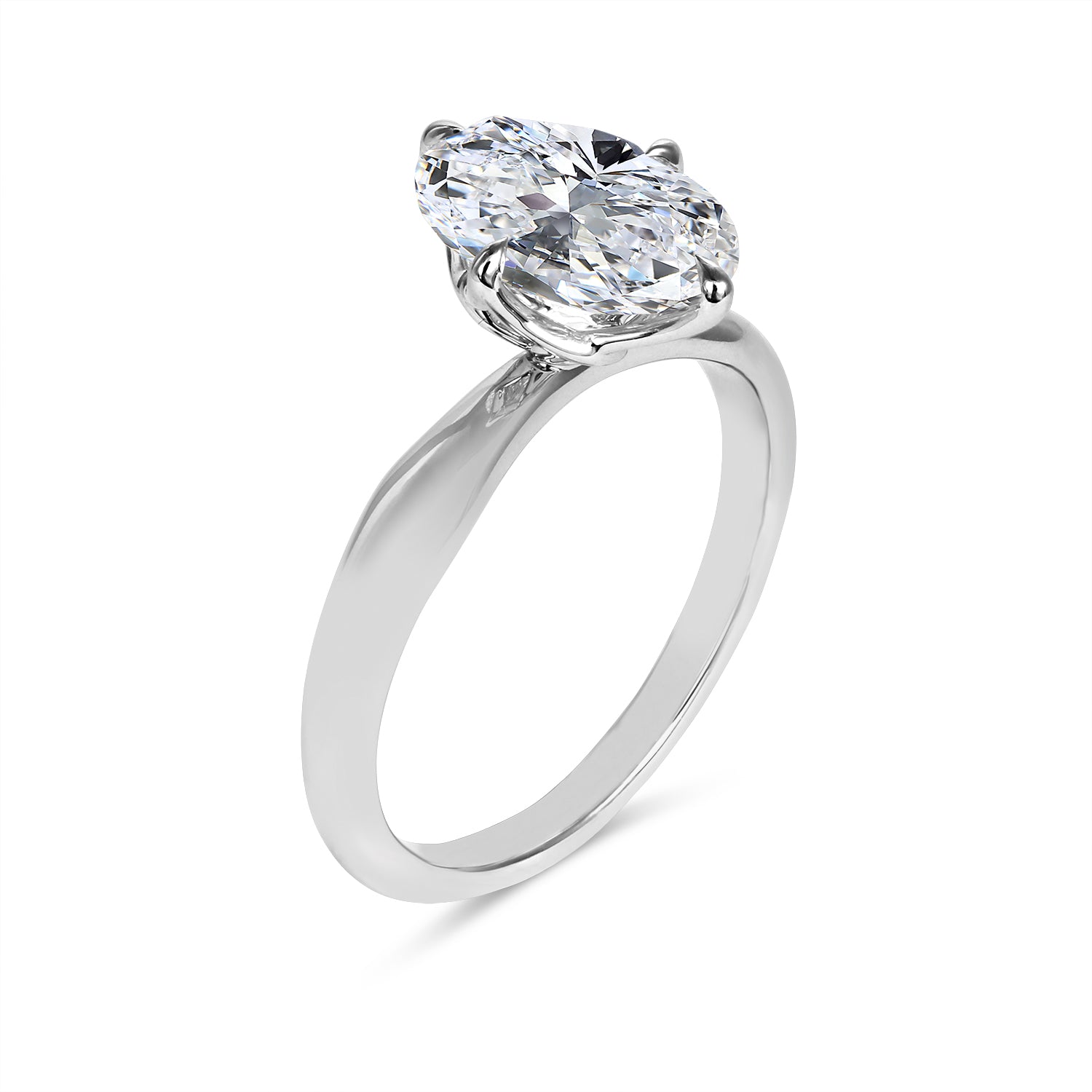 Signature Oval Diamond Solitaire Engagement Ring - Skeie's Jewelers