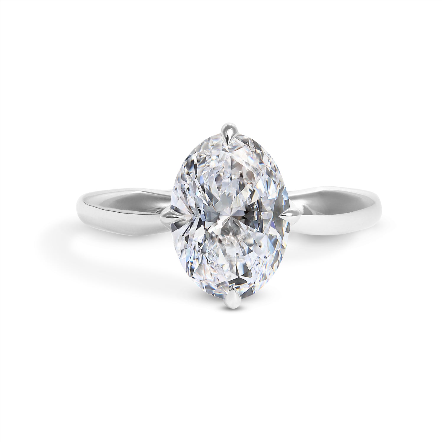 Signature Oval Diamond Solitaire Engagement Ring - Skeie's Jewelers
