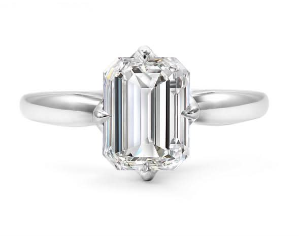 Lab-Grown Emerald-Cut Diamond Solitaire - Skeie's Jewelers