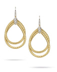 Marco Bicego® 'Cairo' Yellow Gold and Diamond Small Drop Earrings - Skeie's Jewelers