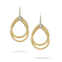 Marco Bicego® 'Cairo' Yellow Gold and Diamond Small Drop Earrings - Skeie's Jewelers