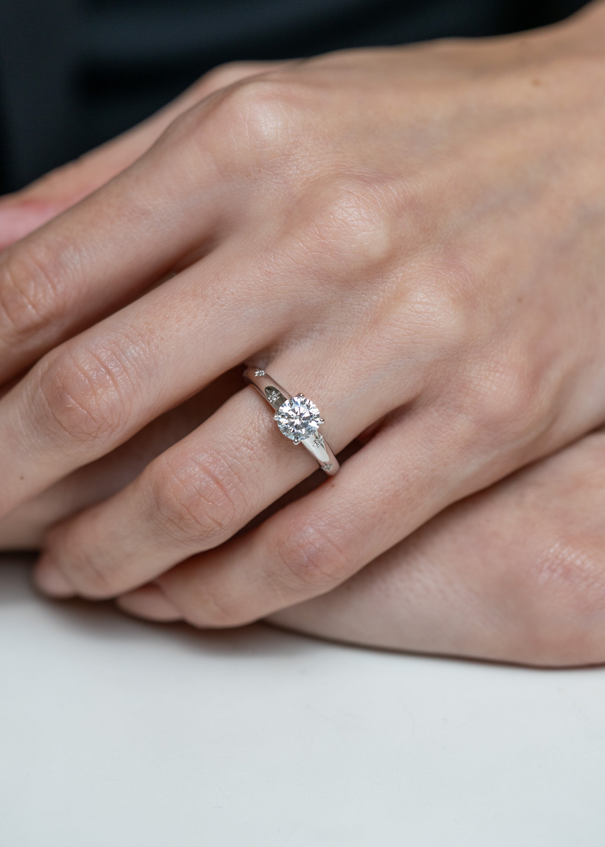 Celestial Diamond Star Engagement Ring - Skeie's Jewelers