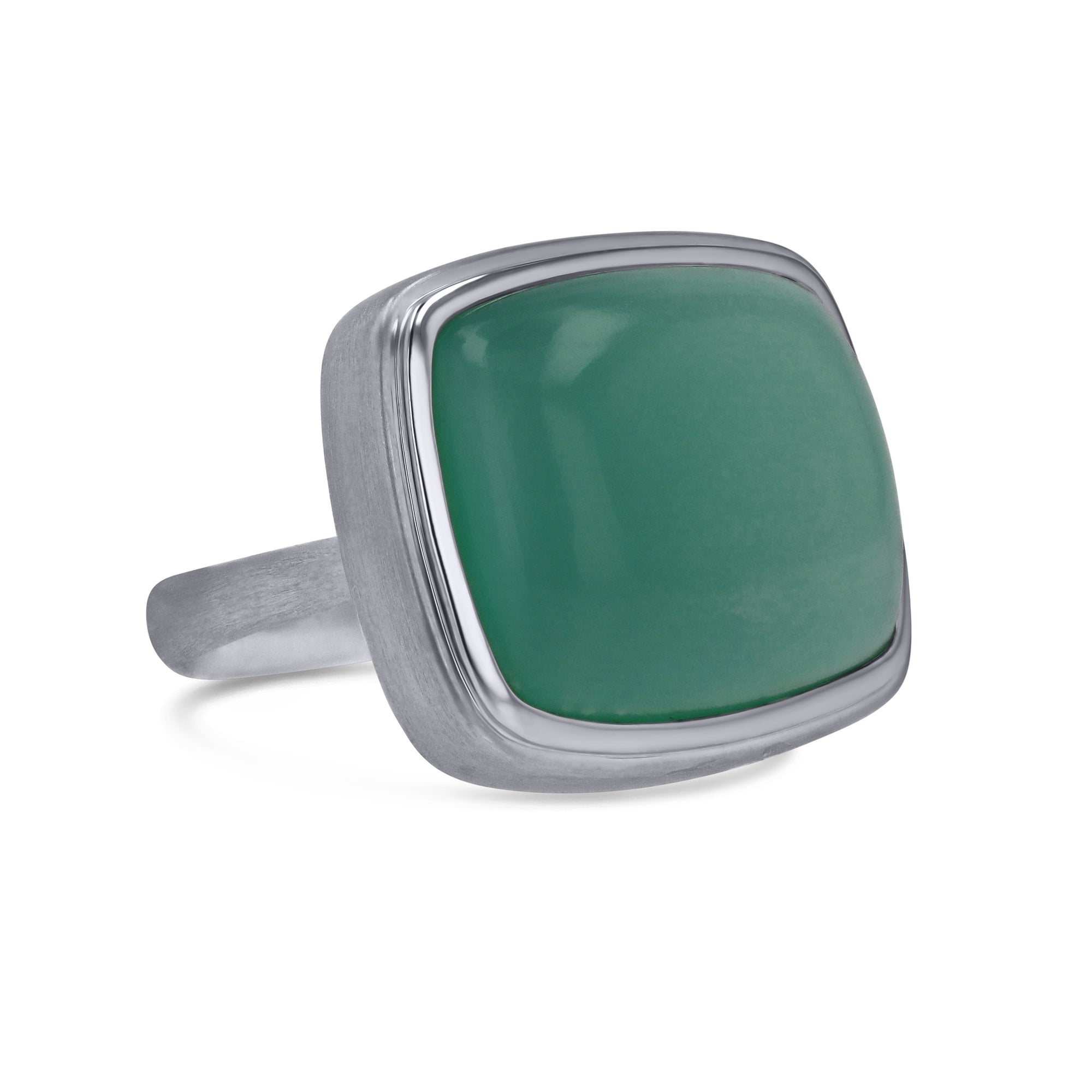 Chrysoprase Gem Drop Ring - Skeie's Jewelers