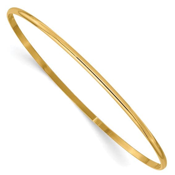 Solid 14k Gold 2MM Bangle - Skeie's Jewelers