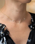Diamond Flower Station Necklace by Roberto Coin - Skeie's Jewelers