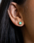 Opal Bezel Studs - Skeie's Jewelers