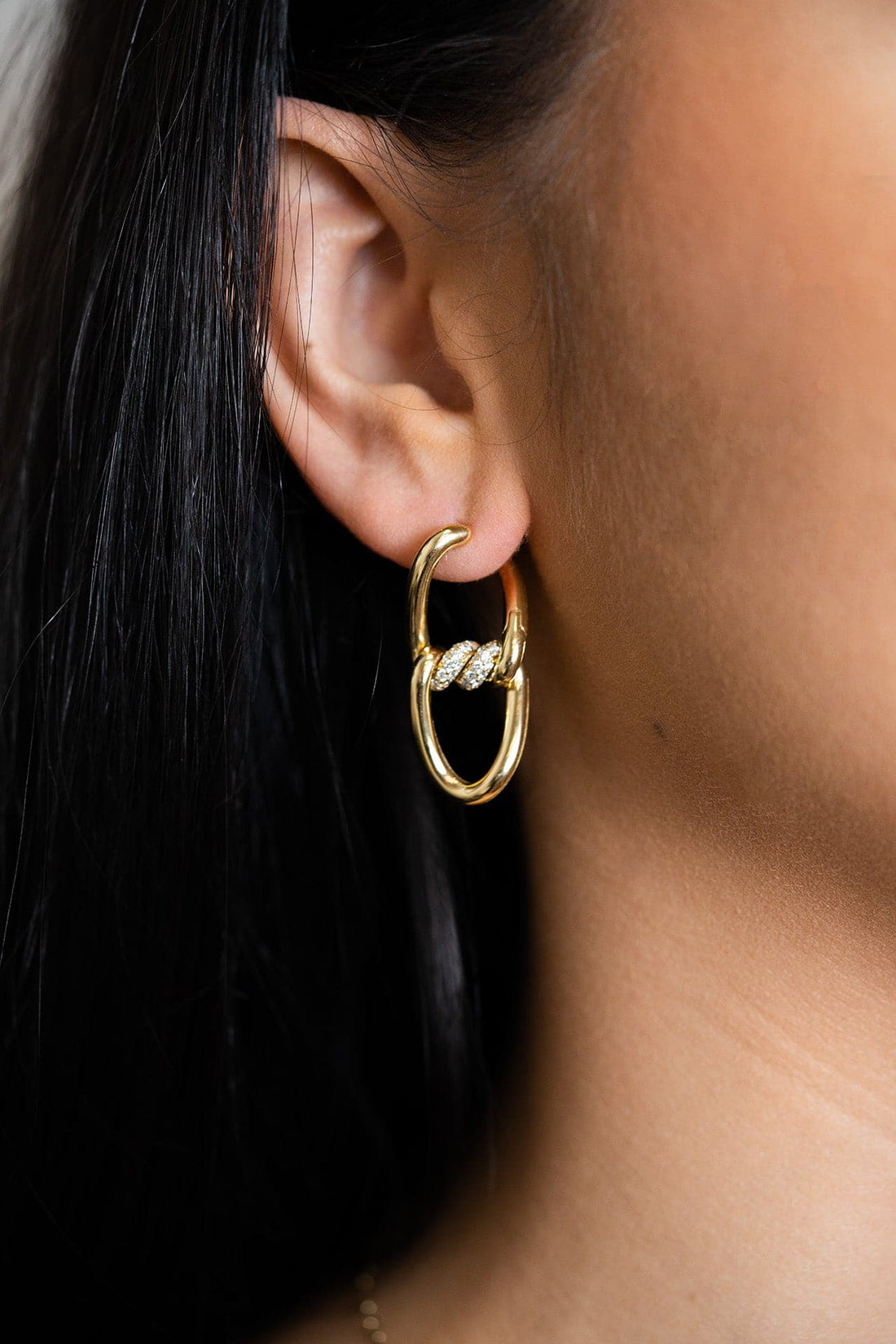Roberto Coin Yellow Gold Cialoma Earrings - Skeie's Jewelers