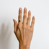 Lika Behar Sterling Silver & Yellow Gold Green Tourmaline Gemstone Ring - Skeie's Jewelers