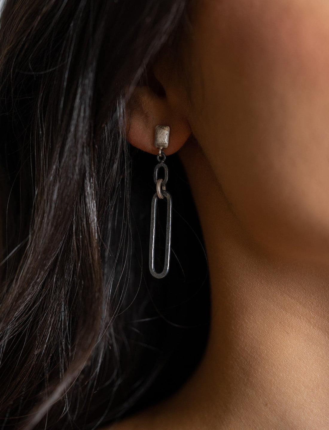 Lika Behar Sterling Silver Chill Link Dangle Earrings - Skeie's Jewelers