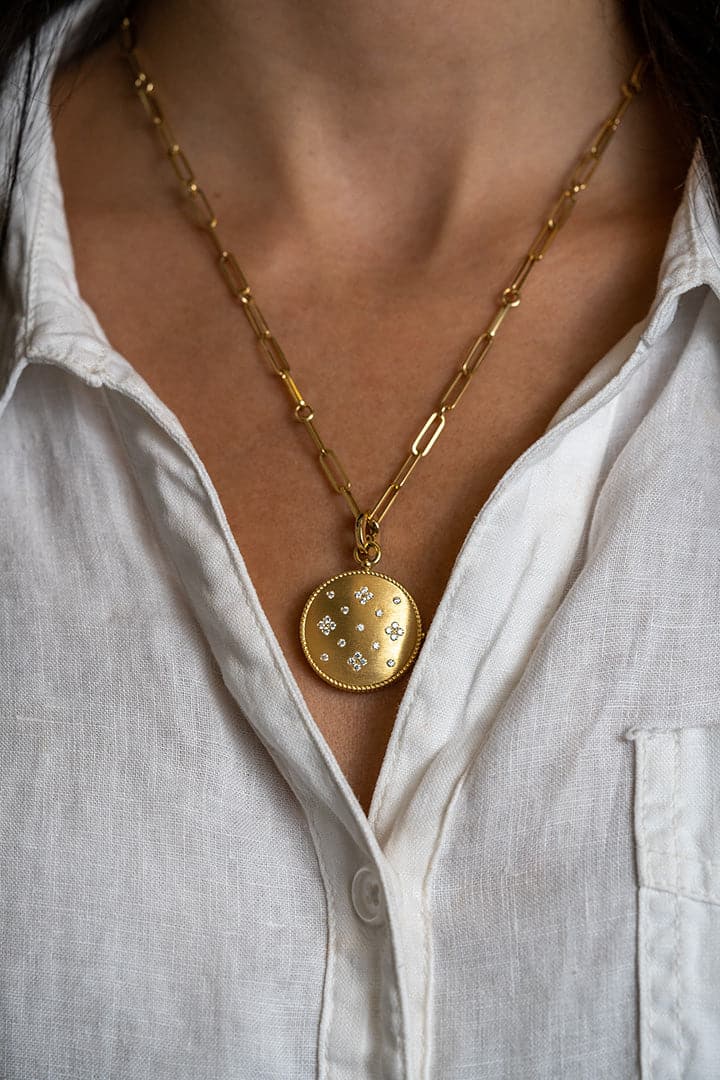 Roberto Coin Venetian Princess Diamond Locket - Skeie's Jewelers