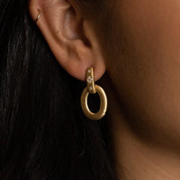 Roberto Coin Yellow Gold & Diamond Duchessa Dangle Earrings - Skeie's Jewelers