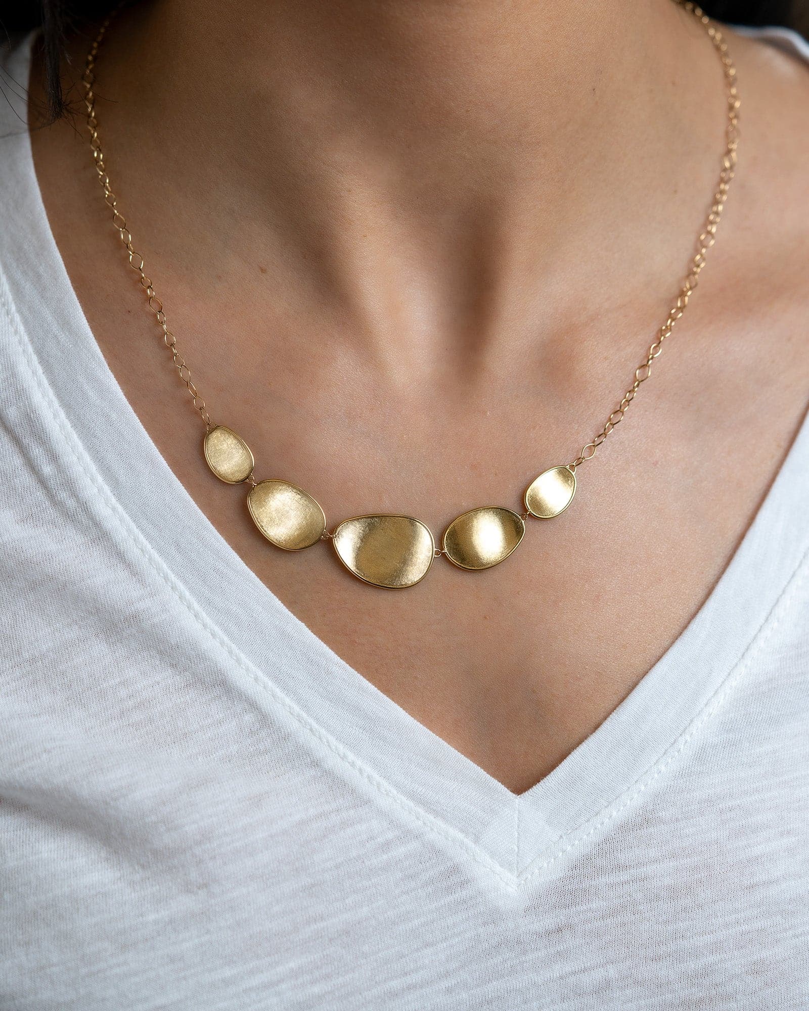 Marco Bicego® Lunaria Collection Graduated Necklace - Skeie's Jewelers