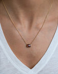 Garnet Bezel-Set Pendant - Skeie's Jewelers