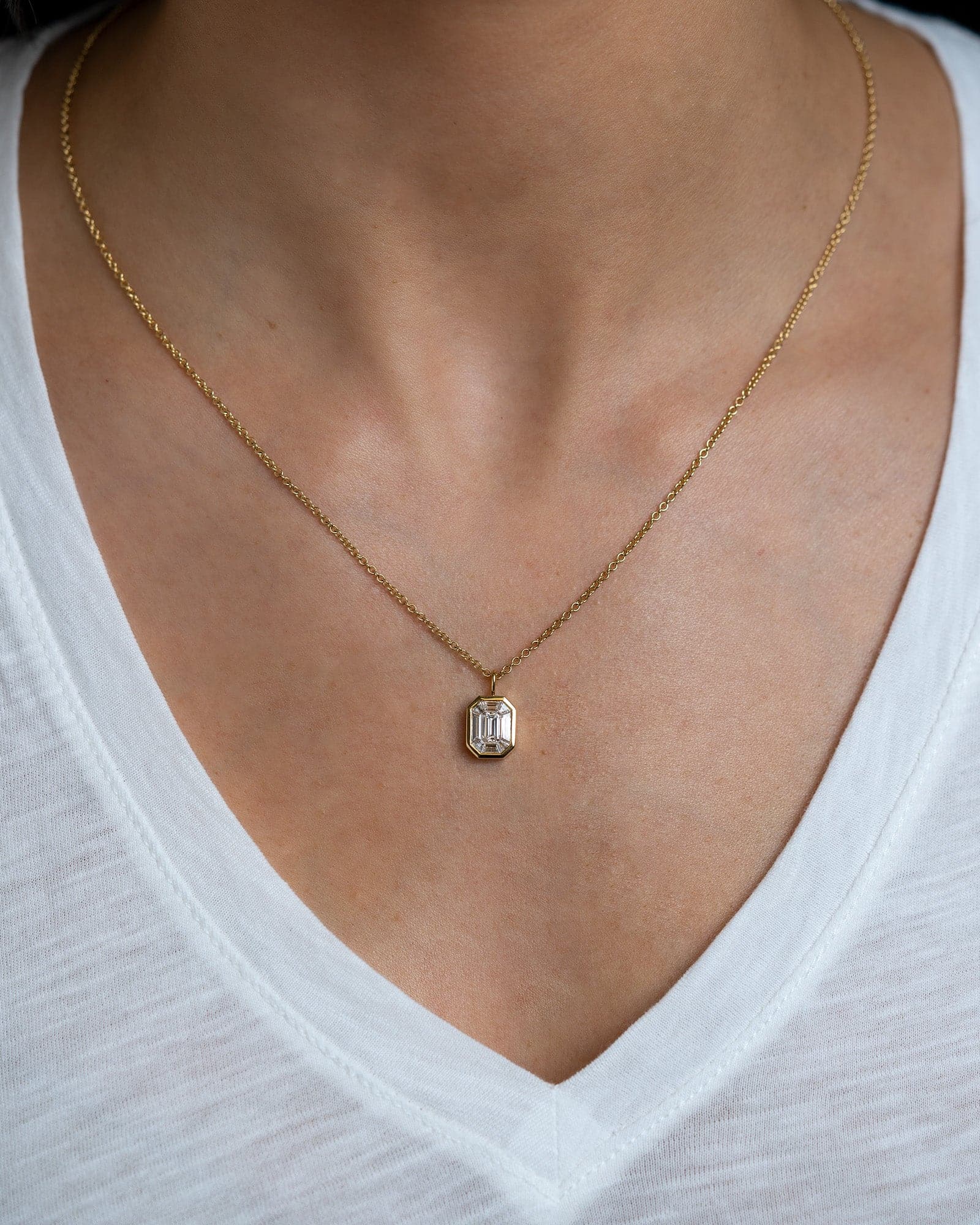 Vertical Kaleidoscope Diamond Pendant by Rahaminov - Skeie's Jewelers