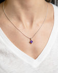 Princess-Cut Amethyst Necklace - Skeie's Jewelers