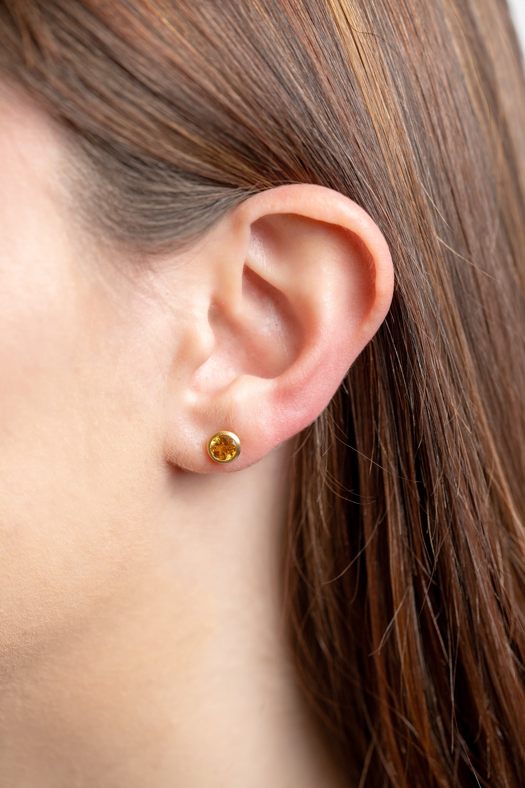 Spessartine Garnet Studs by Kimberly Collins - Skeie's Jewelers
