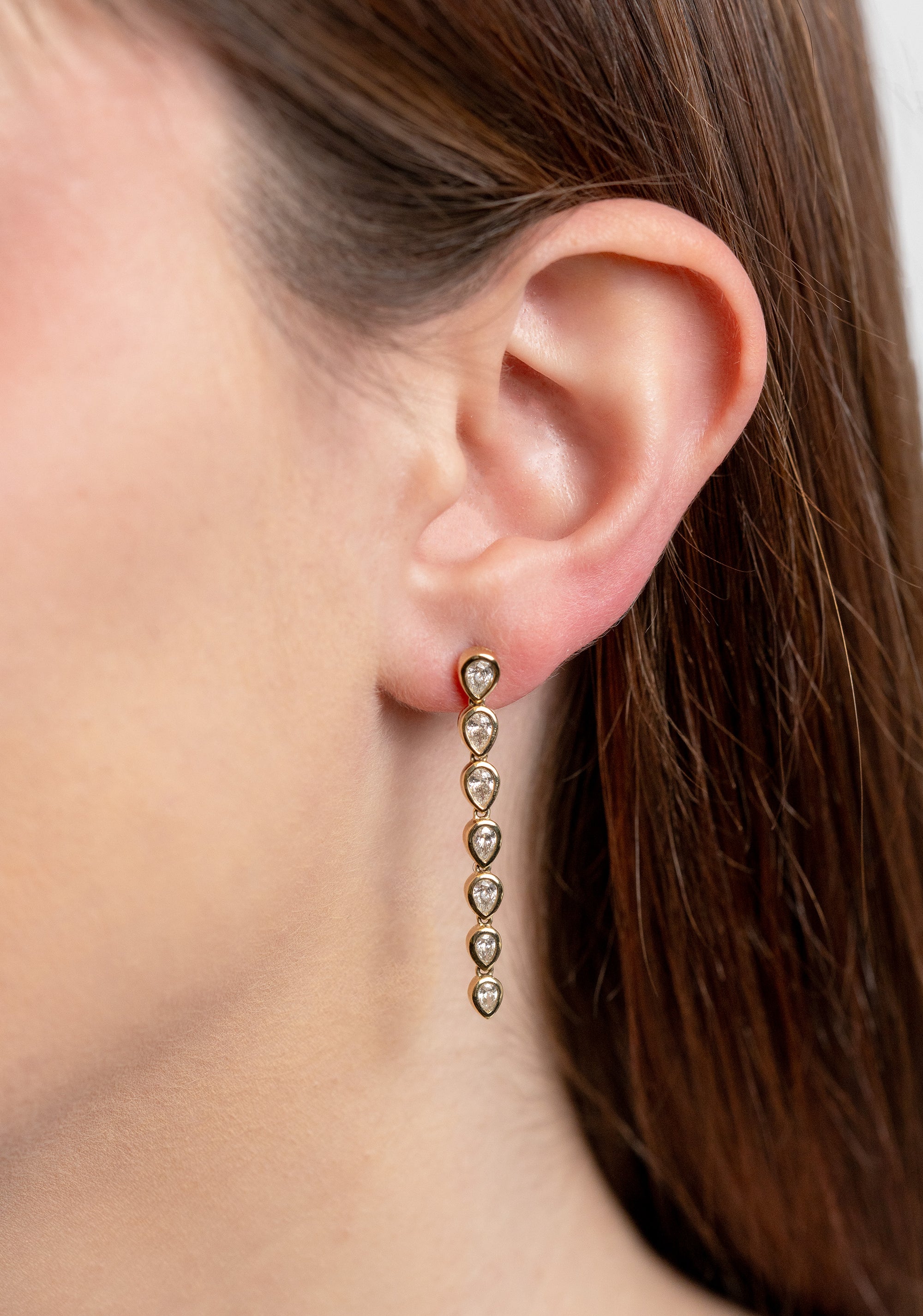 Pear-Cut Diamond Dangles by Shy Creation - Skeie's Jewelers