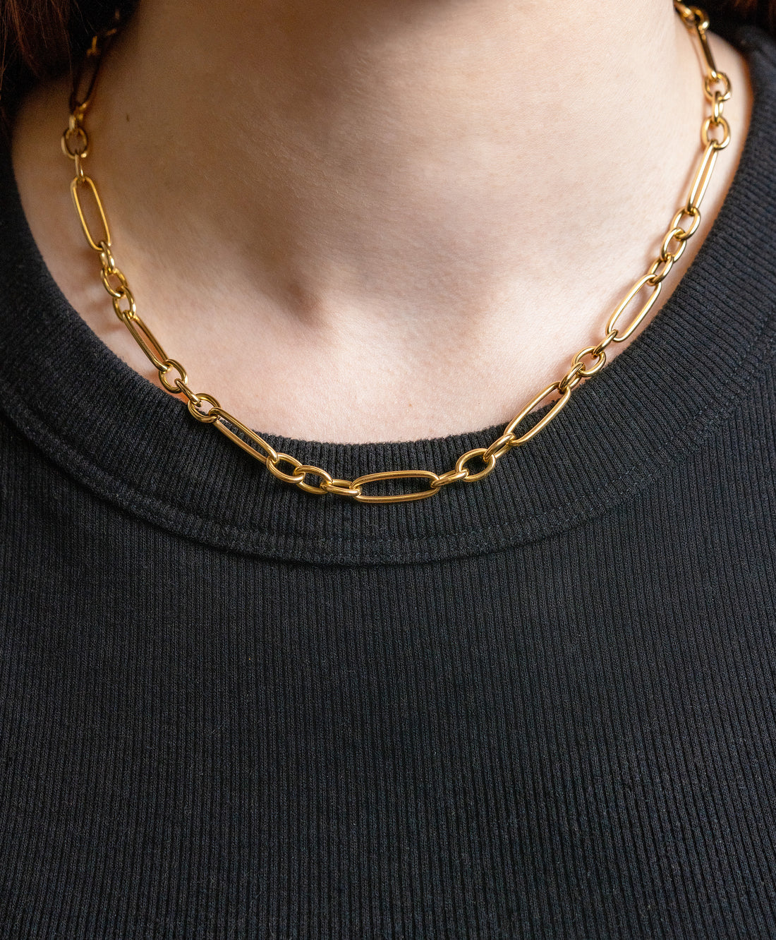 Roberto Coin Alternating Oval Link Chain Necklace