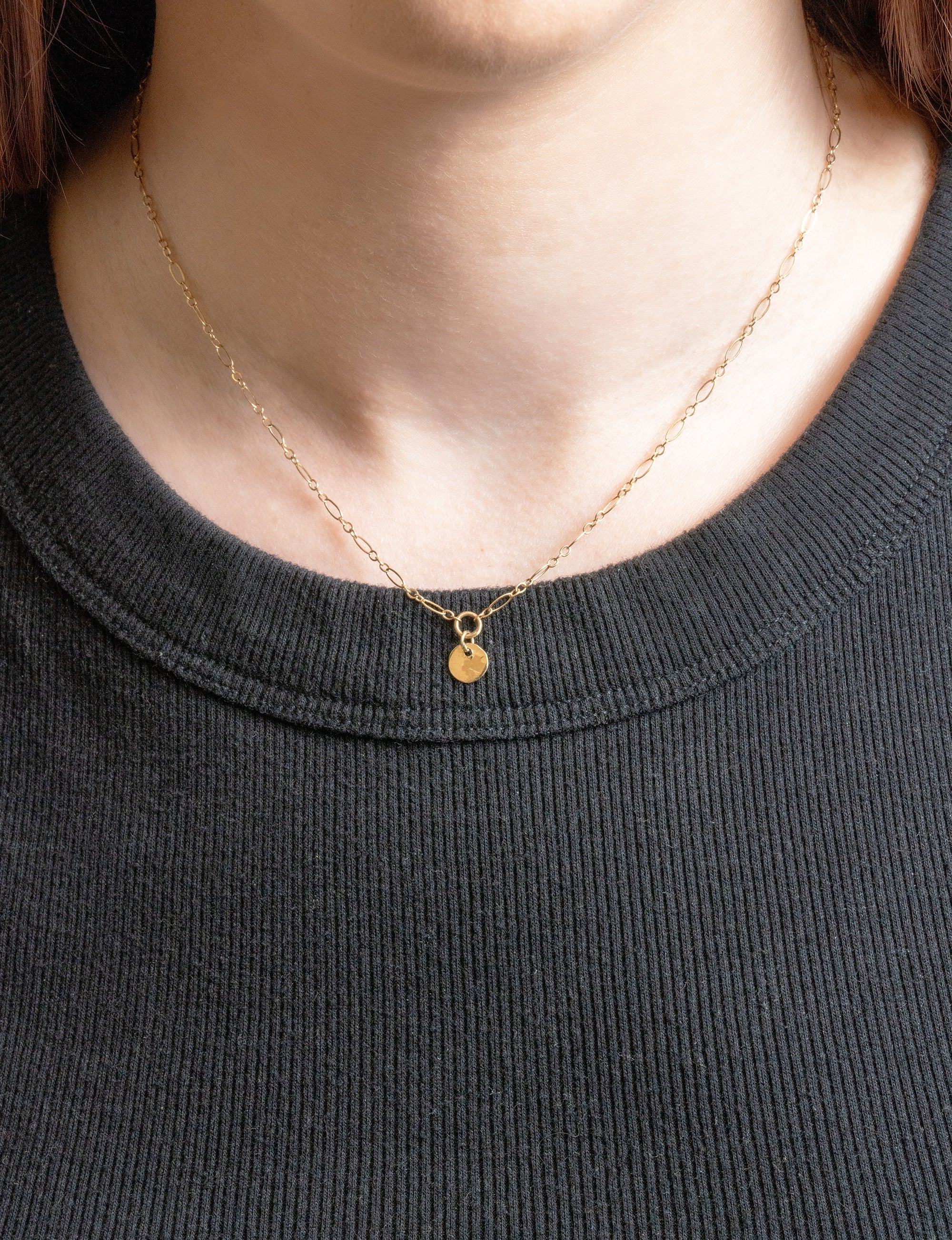 Petite Drift Disc Pendant Necklace - Skeie's Jewelers