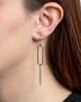 Paperclip Dangle Earrings by Carla | Nancy B. - Skeie's Jewelers