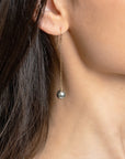 Tahitian Pearl Drop Earrings in Yellow Gold - Skeie's Jewelers