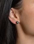 Tahitian Black Pearl Studs - Skeie's Jewelers