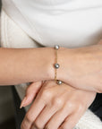 Tahitian Black Pearl Bracelet in Yellow Gold - Skeie's Jewelers