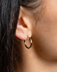 Twisted Yellow Gold Hoops by Carla | Nancy B. - Skeie's Jewelers