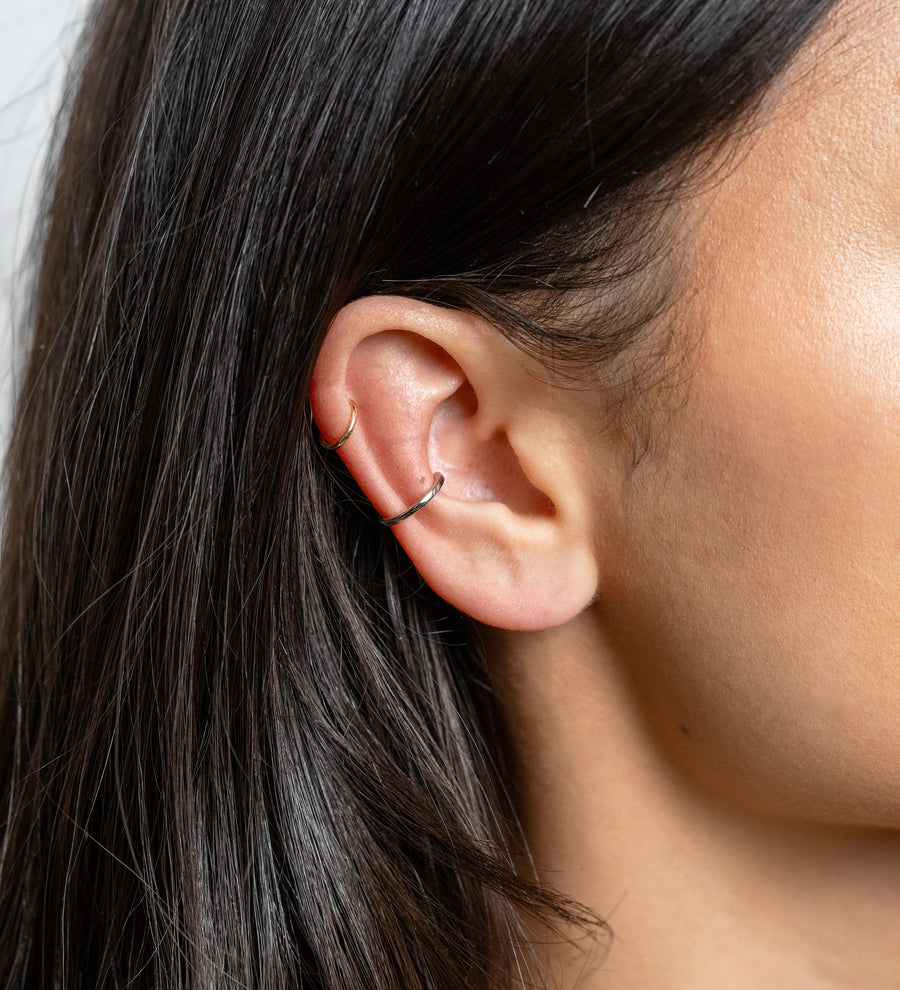 White Gold Ear Cuff Earrings by Midas - Skeie's Jewelers