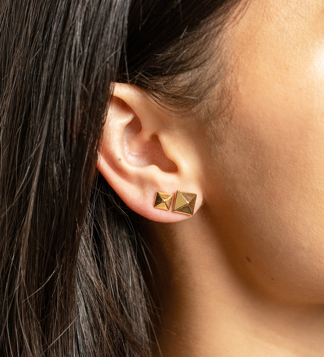 Pyramid Stud Earrings by Carla | Nancy B. - Skeie's Jewelers