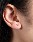 Mini Diamond Bezel Studs by Shy Creation - Skeie's Jewelers