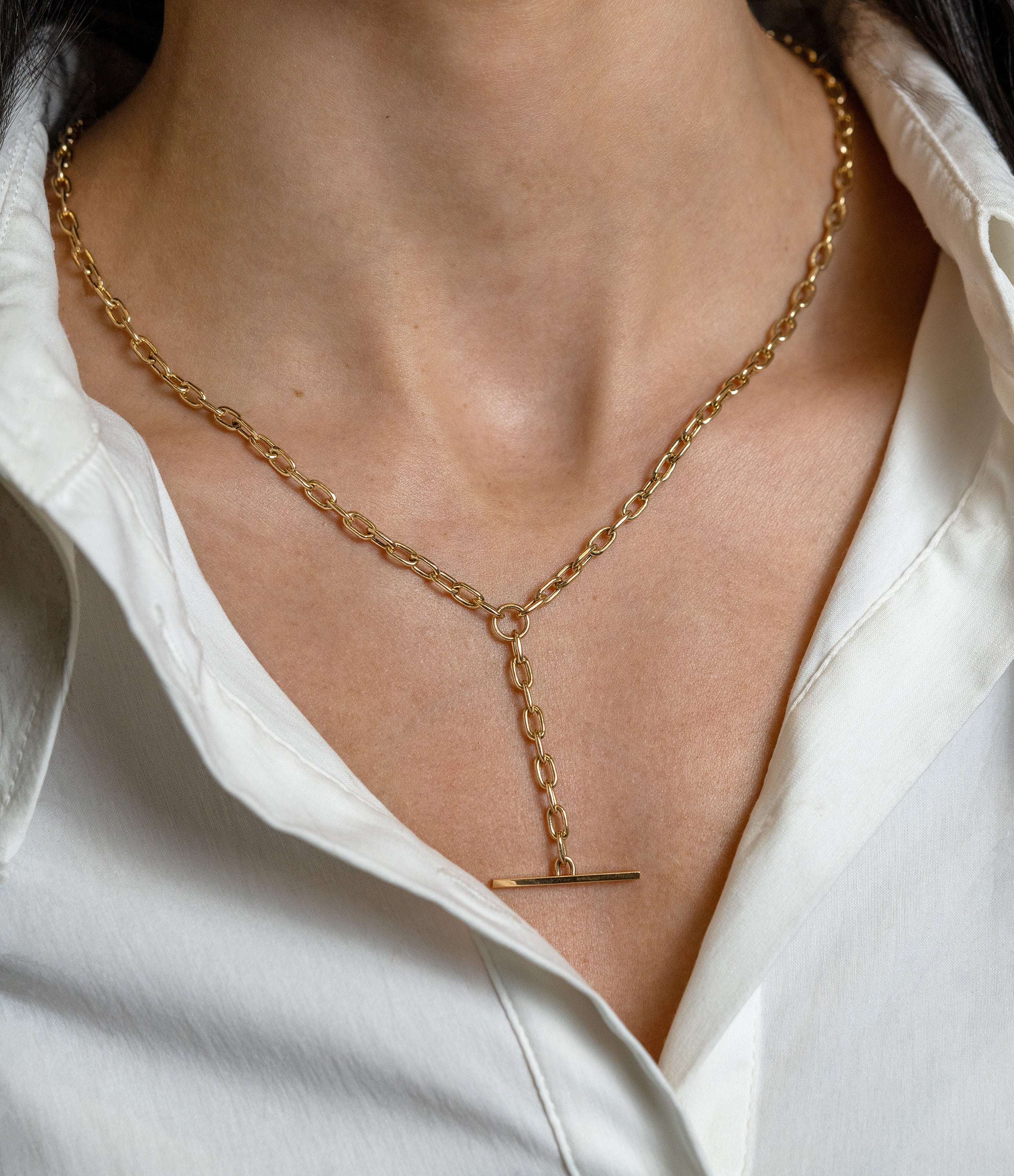 Zoe Chicco Gold Toggle Lariat | Skeie's Jewelers