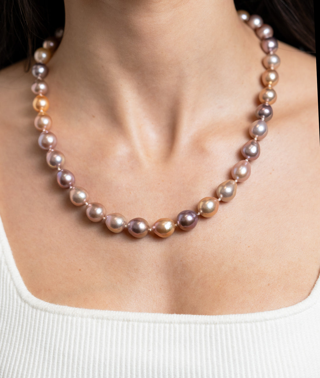 Pink Multi-Color Freshwater Pearl Strand by Kara Designs