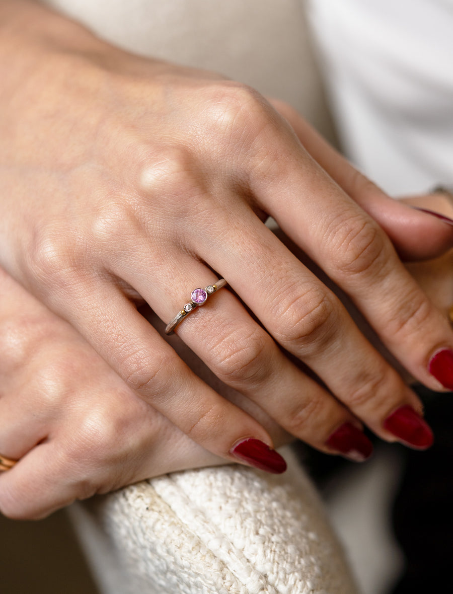 Lika Behar Sterling Silver Sapphire & Gold Accent Ring