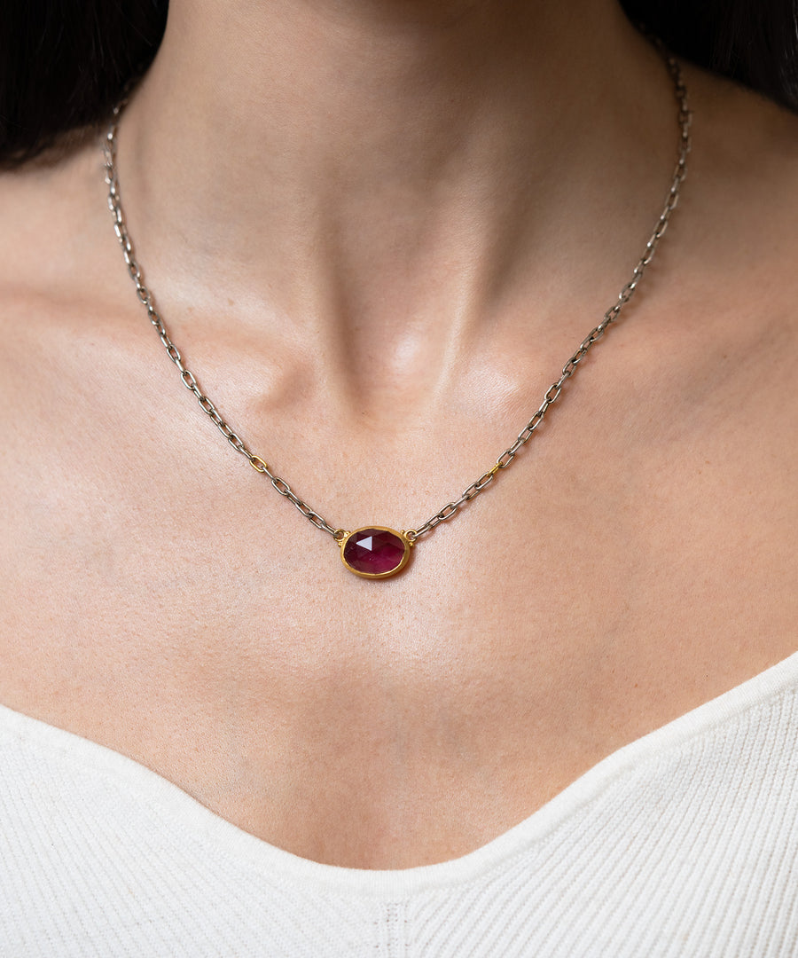 Lika Behar Pink Tourmaline Necklace