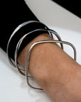 Silver Twist Bangle Bracelets - Skeie's Jewelers