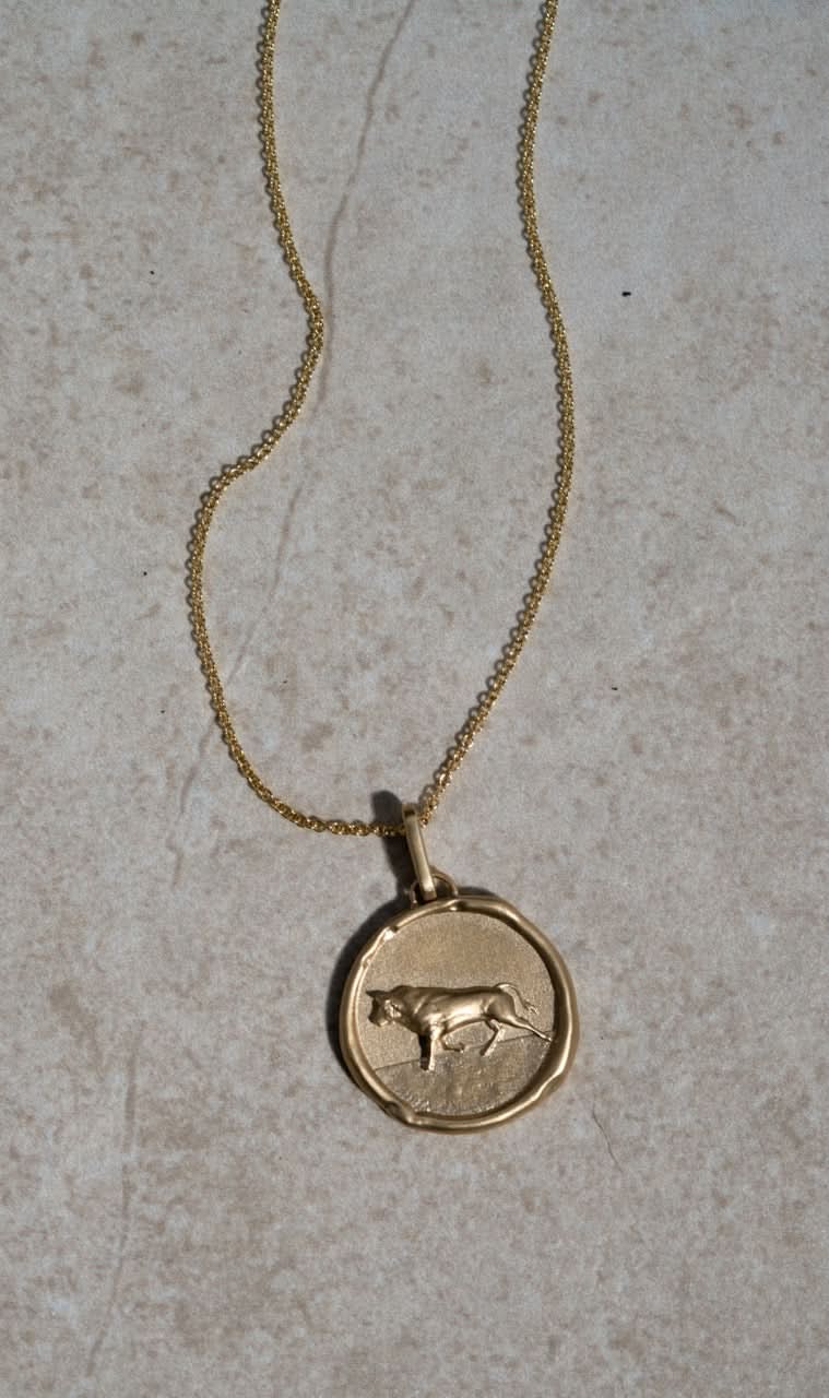 The Bijou Bull Medallion Pendant - Skeie's Jewelers