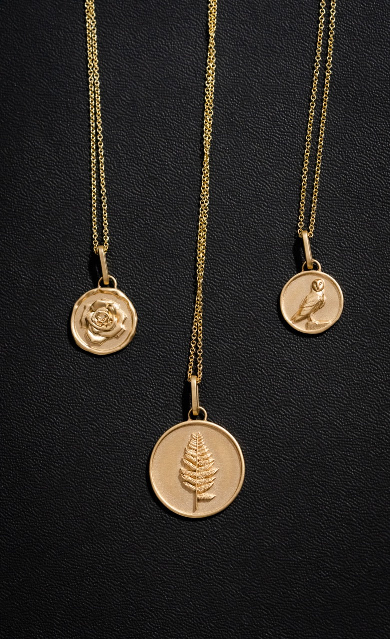 The Bijou Owl Medallion Pendant - Skeie's Jewelers