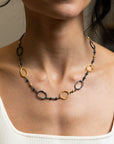 Lika Behar Oxidized Silver and Gold Necklace - Skeie's Jewelers
