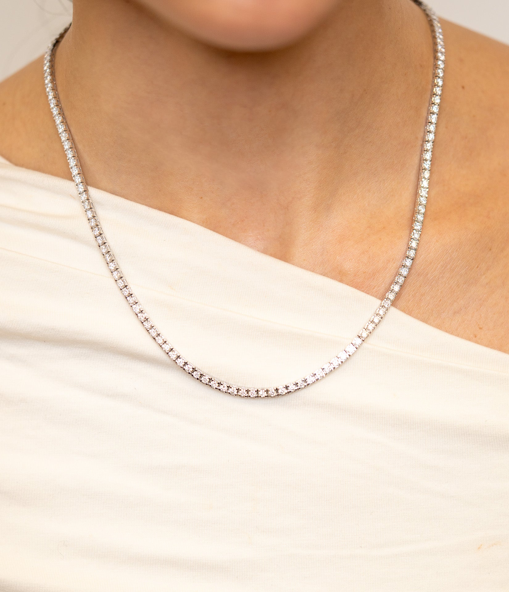 7.00ct Diamond Line Necklace - Skeie's Jewelers