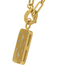 Roberto Coin 'Venetian Princess' Yellow Gold Dog Tag Pendant Necklace - Skeie's Jewelers
