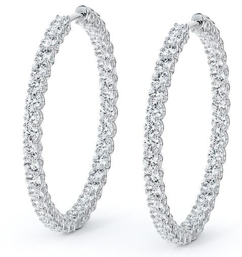 Platinum Diamond Hoops by Forevermark