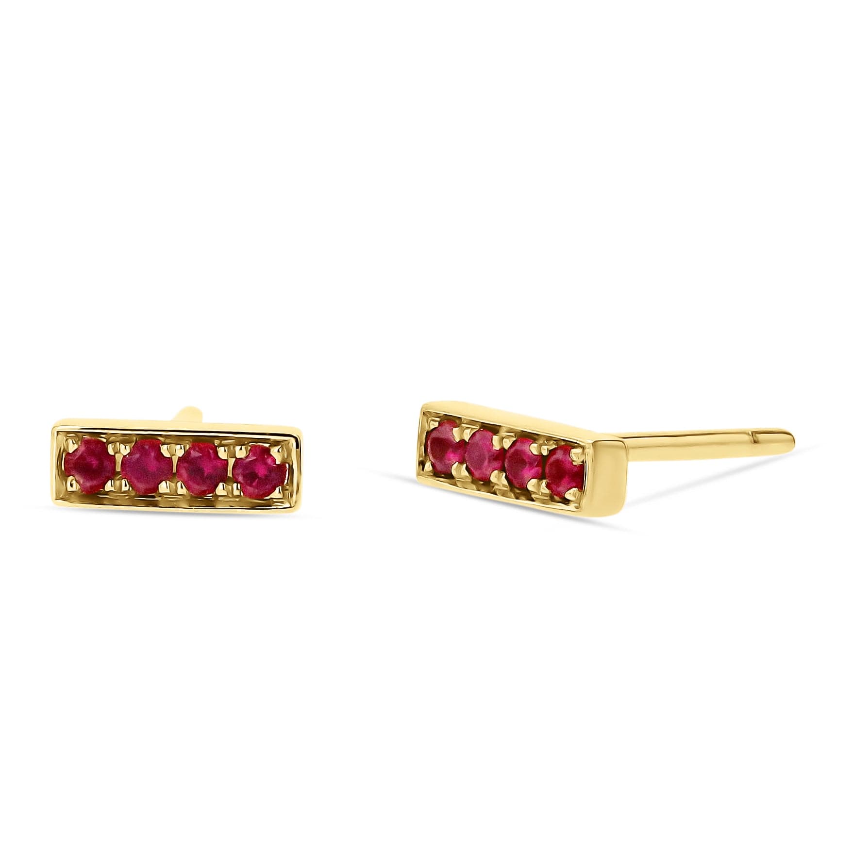 Kimberly Collins Ruby Line Studs - Skeie's Jewelers