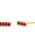 Kimberly Collins Ruby Line Studs - Skeie's Jewelers