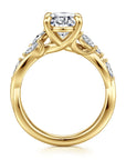 Gabriel & Co. 14K Gold Oval Diamond Engagement Ring - Skeie's Jewelers