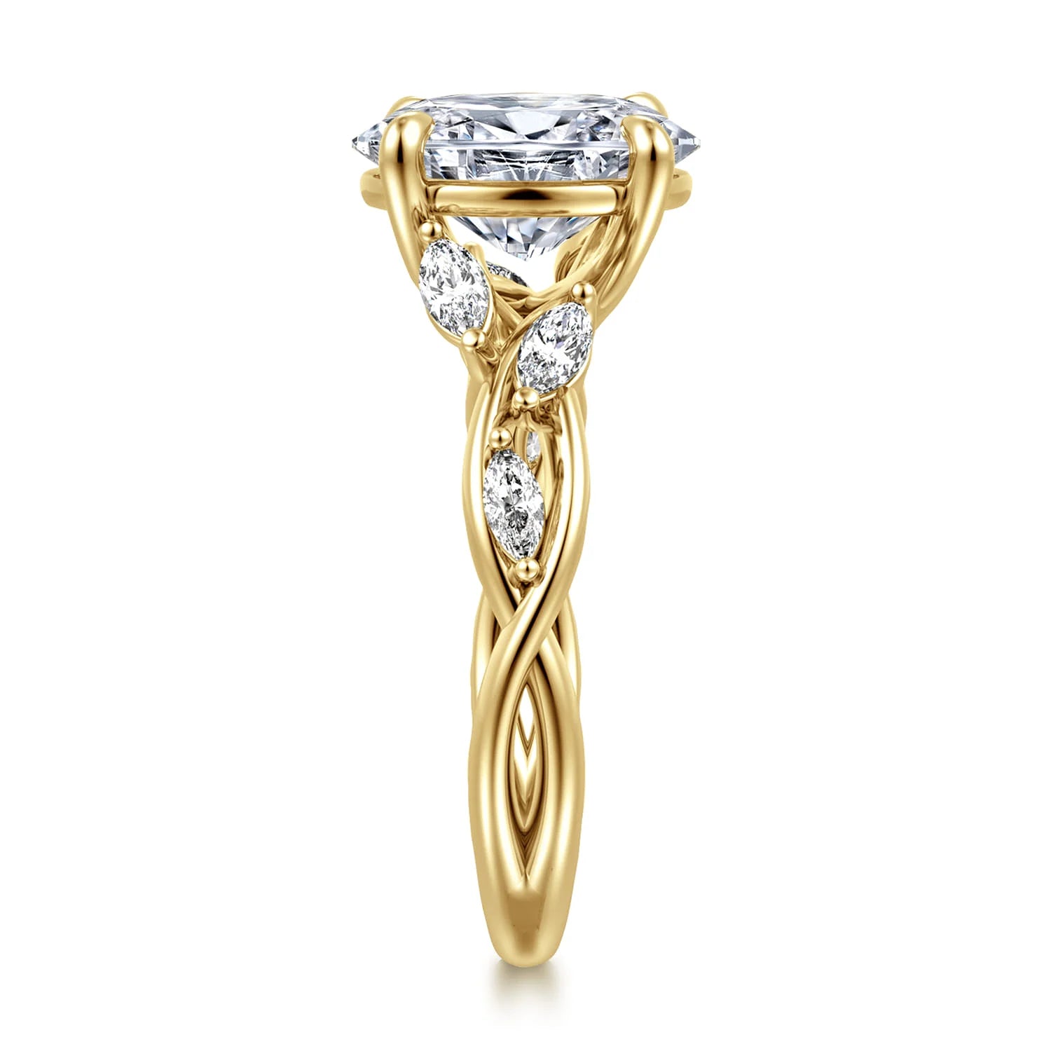 Gabriel & Co. 14K Gold Oval Diamond Engagement Ring - Skeie's Jewelers